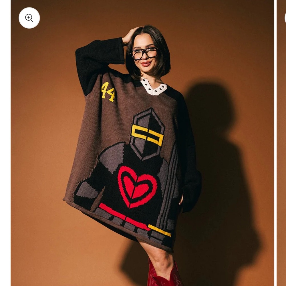 Protect your energy oversized knit dressed in lala